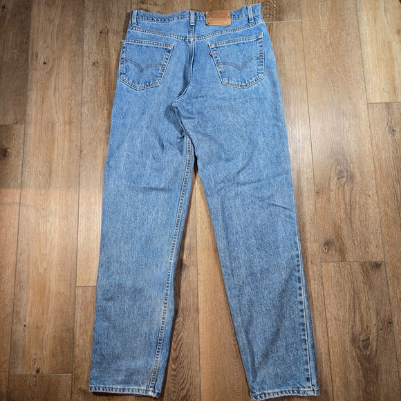 Vintage Levi’s 550 Jeans 34x34 Made in USA 1996 Light Wash Relaxed Fit Tapered - Picture 11 of 14